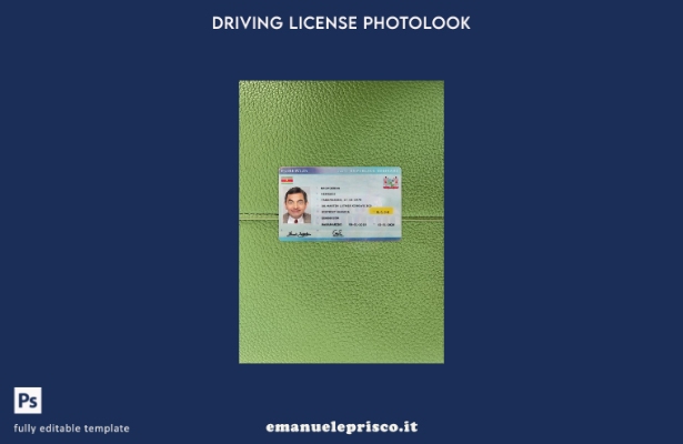 stile verificato modello anteriore photolook patente di guida del Suriname